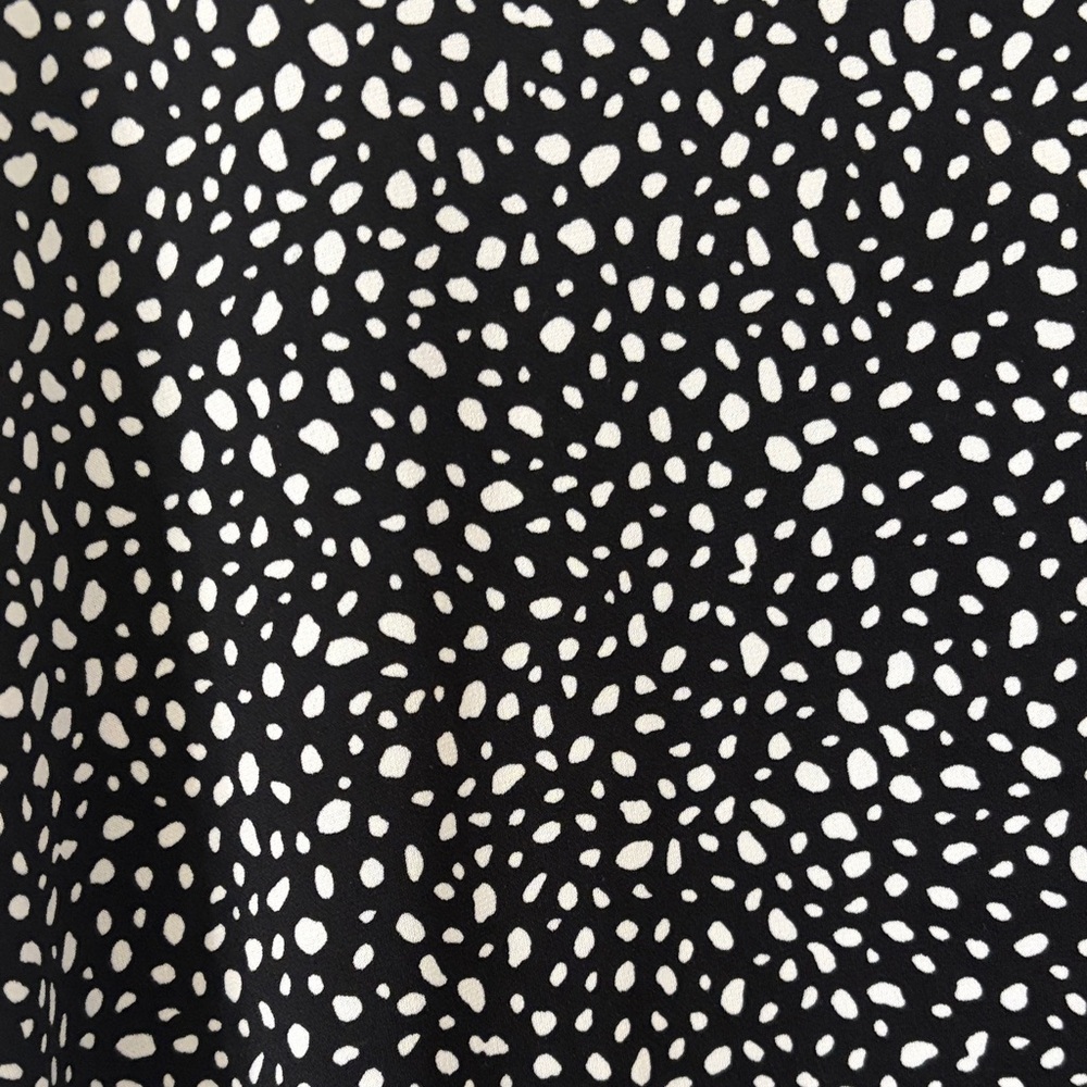CeCe Black and White Polka Dot Women's Top - Picture 4 of 5
